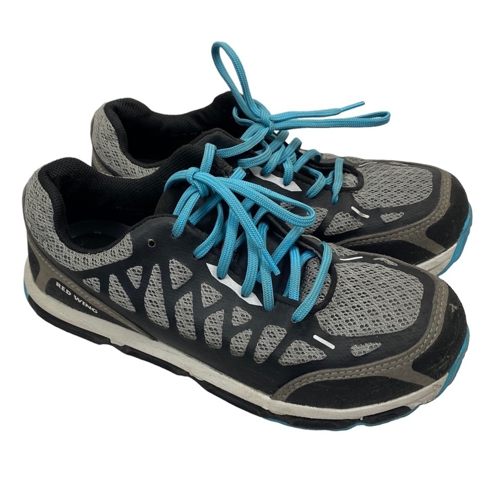 Red Wing Shoes Women’s‎ 7 D Aluminum Toe Slip Resistant Athletic Shoes Gray Blue